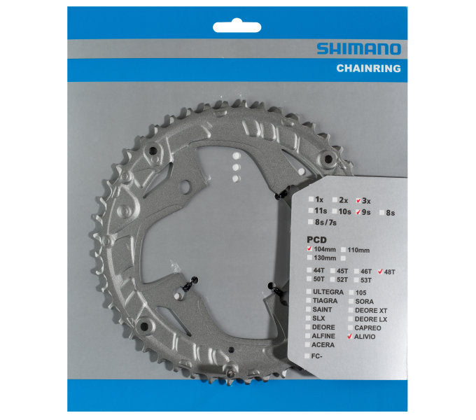 Shimano-Kette Top 48 Tands Alivio Fc-T4060 9 Speed Silber