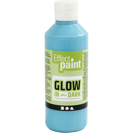 Creotime https: www.cchobby.nl im Dunkeln leuchtendes fluoreszierendes Hellblau-250-ml-1-Flasche