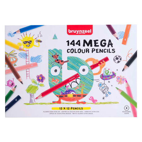 Bruynzeel Mega-Buntstiftset, 12x12 Farben