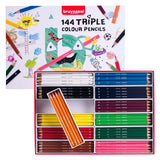Bruynzeel Dreifach-Buntstiftset, 12x12 Farben