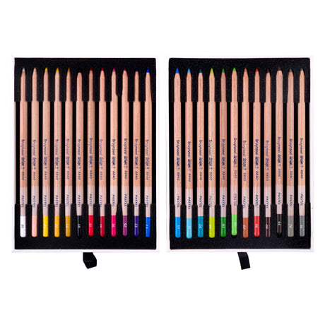 Pastell-Bleistiftbox im Bruynzeel-Design, 24 Farben