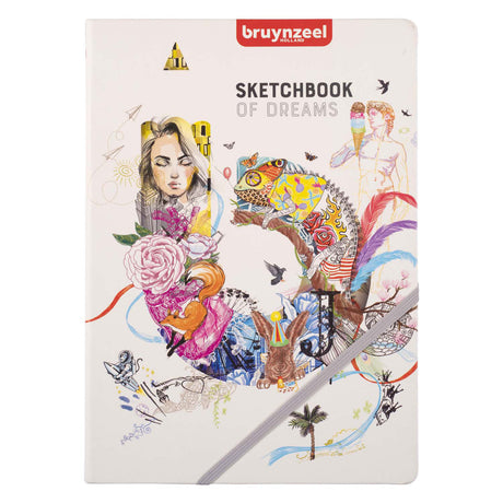 Bruynzeel Creatives Skizzennotizbuch, A4, 140 g, 80 Blatt
