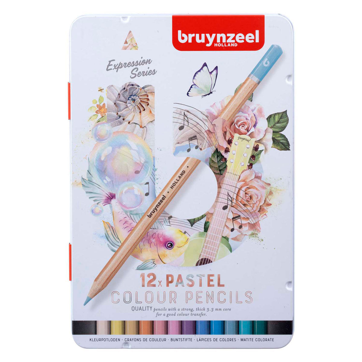 Bruynzeel Expression Buntstifte Pastelltöne Dose 12