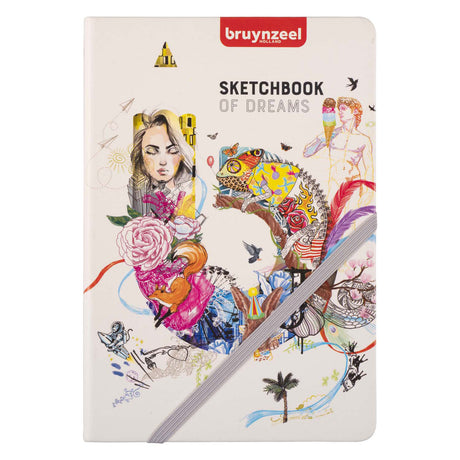 Bruynzeel Creatives Skizzennotizbuch A5, 140 g, 80 Blatt