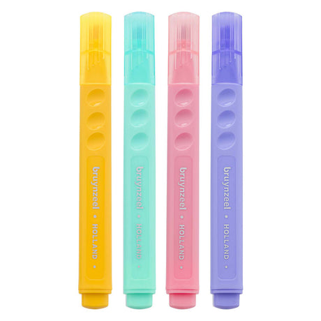 Bruynzeel Textmarker-Set Pastell 4 Farben