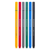 Bruynzeel Fineliner-Set Basic 6 Farben