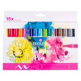Bruynzeel Ecoline Pinselstift-Set, 15 Farben