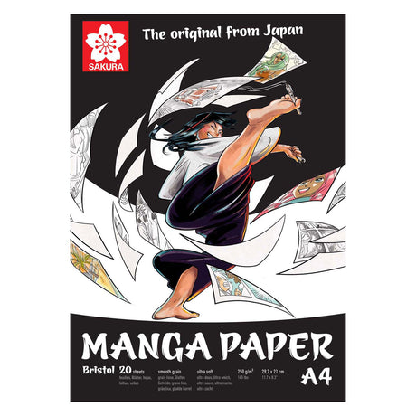 Sakura-Mangapapier A4, 250 g, 20 Blatt