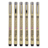 Sakura Pigma Micron 01 Federmäppchen mit 6 Grundfarben