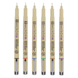 Sakura Pigma Micron 05 Federmäppchen mit 6 Grundfarben
