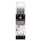 Sakura Pigma Micron Federmäppchen 3 Fineliner schwarz 02-04-08