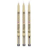 Sakura Pigma Micron Federmäppchen 3 Fineliner schwarz 02-04-08