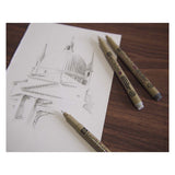 Sakura Pigma Micron 05 Fineliner-Set, 3 Stifte, schwarz-grau