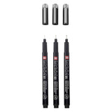 Sakura Pigma Micron Black Edition Set und Gratis-Etui, 3-tlg