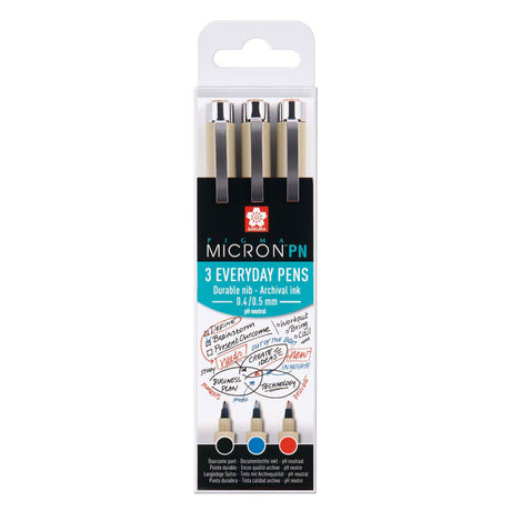 Sakura Pigma Micron PN Büroset 3 Farben