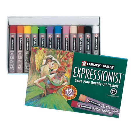 Sakura Cray-Pas expressionistisches Set mit 12 Ölpastellkreiden