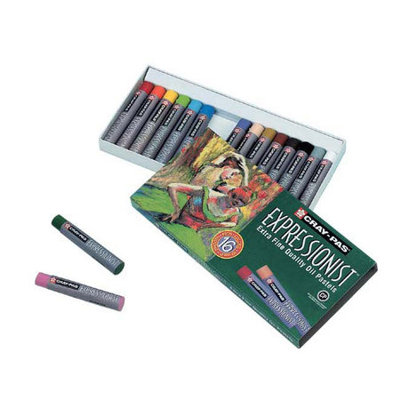 Sakura Cray-Pas expressionistisches Set mit 16 Ölpastellkreiden