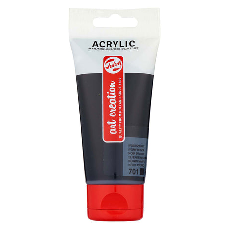 Talens Tac Acrylfarbe Elfenbeinschwarz 75 ml