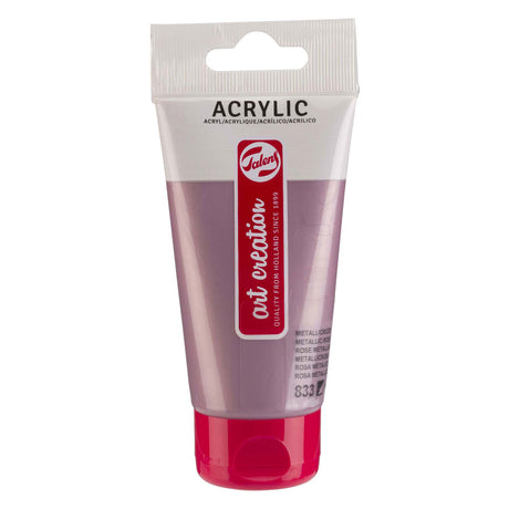 Talens Art Creation Acrylfarbe, Tube 75 ml, Metallic-Rosa 833