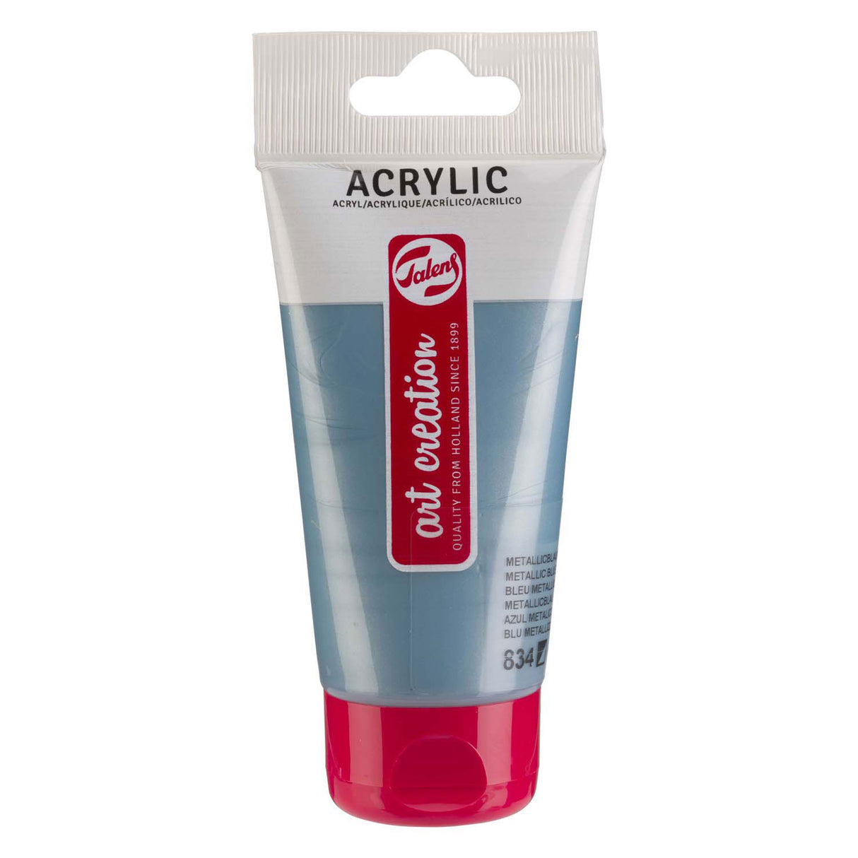 Talens Art Creation Acrylfarbe, Tube 75 ml, Metallic-Blau 834