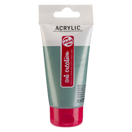 Talens Art Creation Acrylfarbe, Tube 75 ml, Metallic-Grün 836