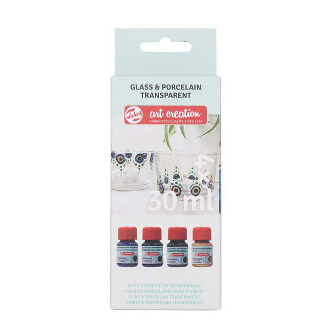 Talens Art Creation Glasporzellan transp. 4x30ml blau