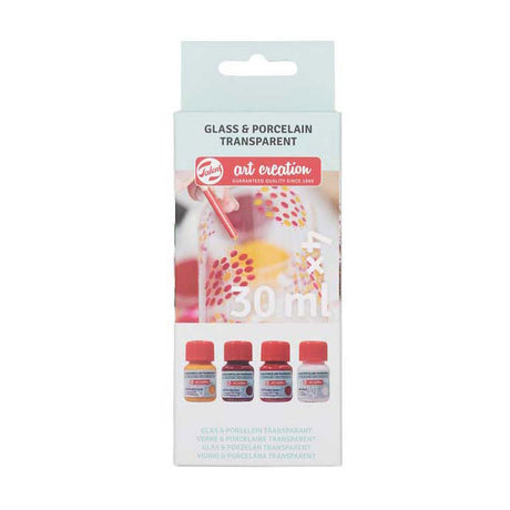 Talens Art Creation Glasporzellan transp. 4x30ml Rosenfrost