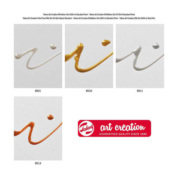 Talens Art Creation Effect Liner-Set 4x28ml Standardperle