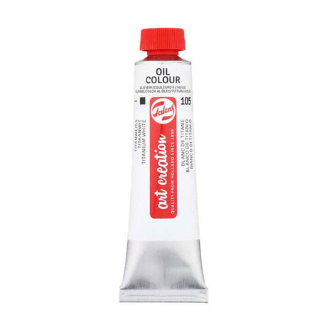 Talens Art Creation Ölfarbe, Tube 40 ml, Titanweiß-Distelöl