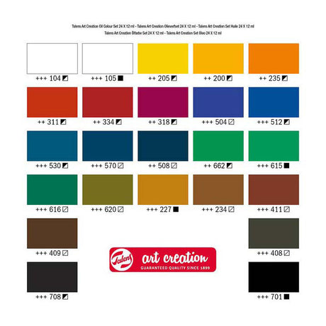 Talens Art Creation Ölfarben-Set, 24 x 12 ml