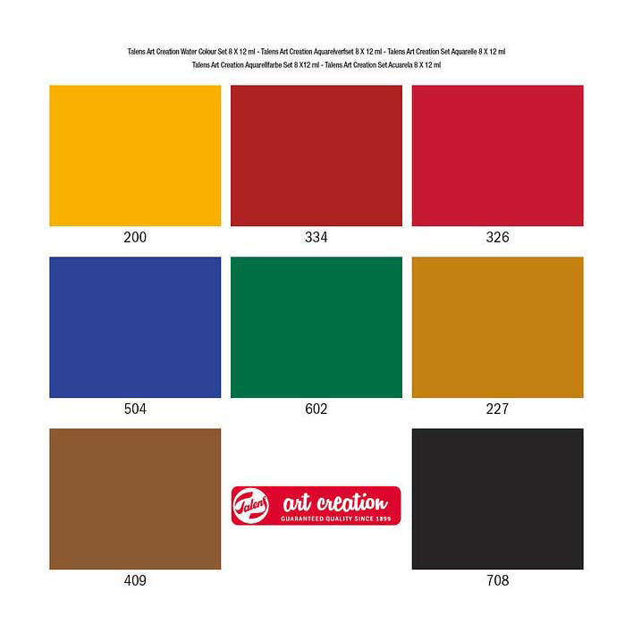 Talens Art Creation Aquarellfarben-Set, 8 x 12 ml