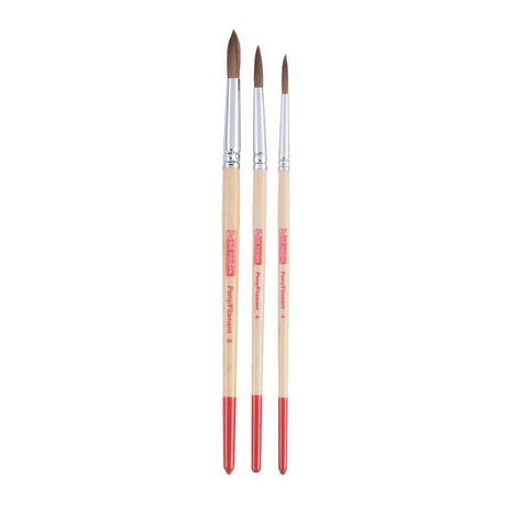 Talens Art Creation Aquarellpinsel-Set TV3, rund, Pony, Polyester