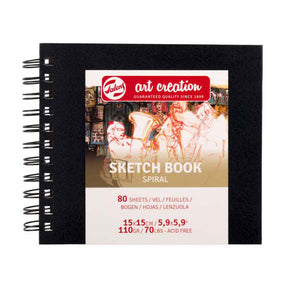 Talens Art Creation Skizzenbuch 15 x 15 cm mit Ringbuch
