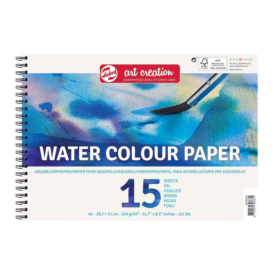 Talens Art Creation Aquarell-Malpapier A4 250 g 15 Blatt