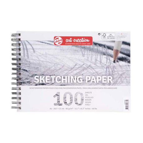 Talens Art Creation Skizzenpapier, 29,7 x 21 cm, 90 g, 100 Blatt
