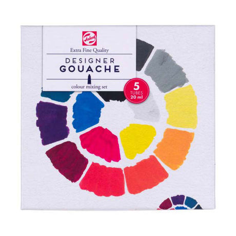 Talens Gouache extra feines Mischset, 5 x 20 ml Tuben