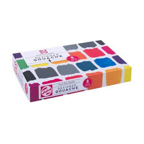 Talens Gouache extra feines Mischset, 8 x 20 ml Tuben