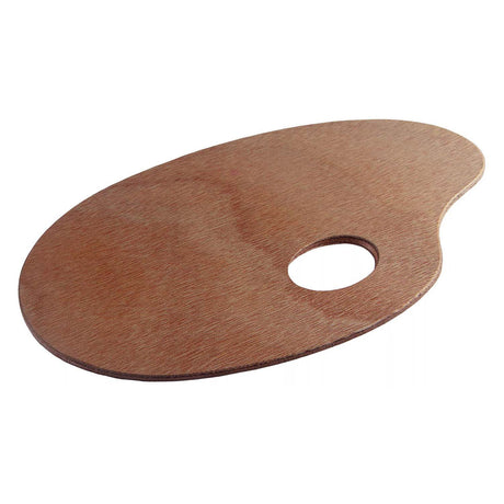 Talens Palette Holz oval 25x35cm.