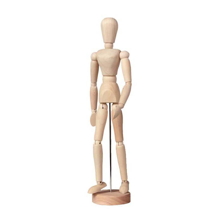 Talens Schaufensterpuppe Mann 30 cm aus klarem Holz