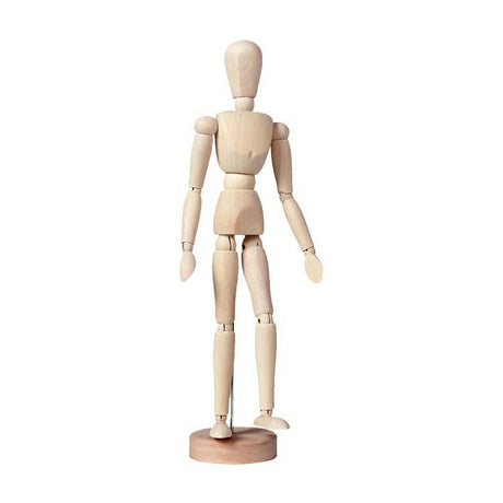 Talens Schaufensterpuppe Frau 30 cm, klares Holz