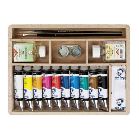 Talens Van Gogh Ölfarbenkasten Basic mit 10 Farben 40ml