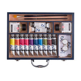 Bruynzeel van Gogh Ölfarben-Starterbox XL, 12 x 40 ml und Zubehör