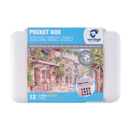 Bruynzeel Van Gogh Aquarellfarben-Taschenbox Grundfarben