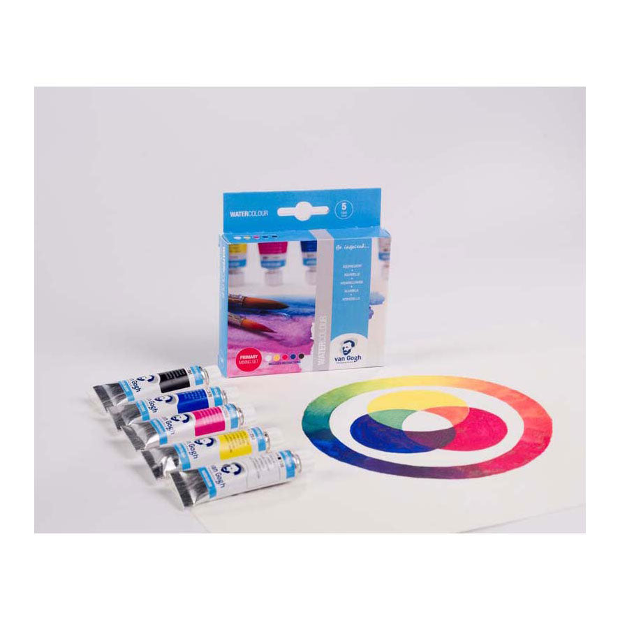 Bruynzeel van Gogh Aquarellfarben-Primärmischset, 5 x 10 ml Tuben
