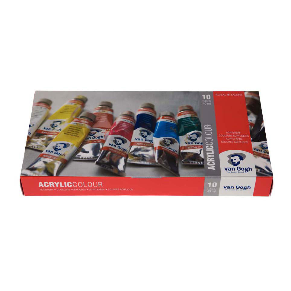 Bruynzeel van Gogh Acrylfarben-Basisset mit 10 Farben in 40-ml-Tuben
