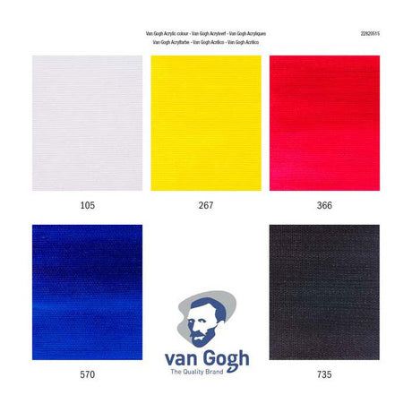 Bruynzeel van Gogh Acrylfarben-Primärmischset | 5 x 40 ml