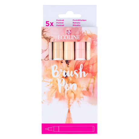 Bruynzeel Ecoline Pinselstift-Set Porträt, 5 Farben