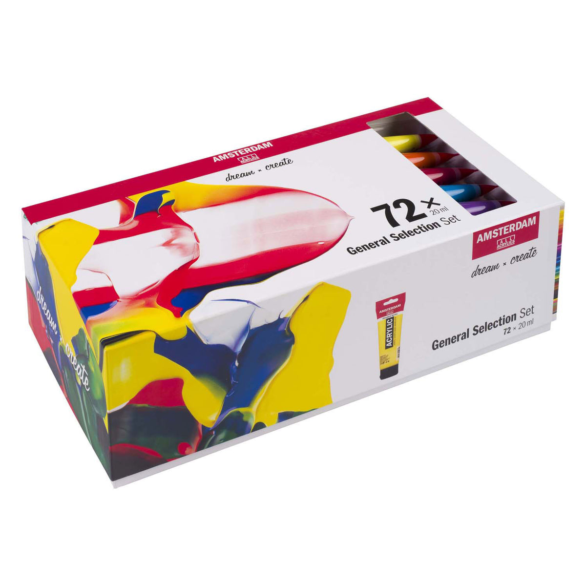 Allgemeines Auswahlset für Acrylfarben der Amsterdamer Standardserie | 72 × 20 ml