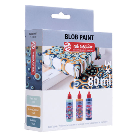 Talens Art Creation Blob Paint Mint, 3 Teile.