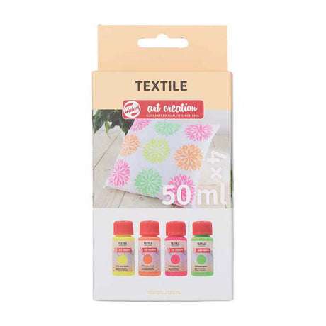 Talens Art Creation Textilfarbe Neon 4x50ml